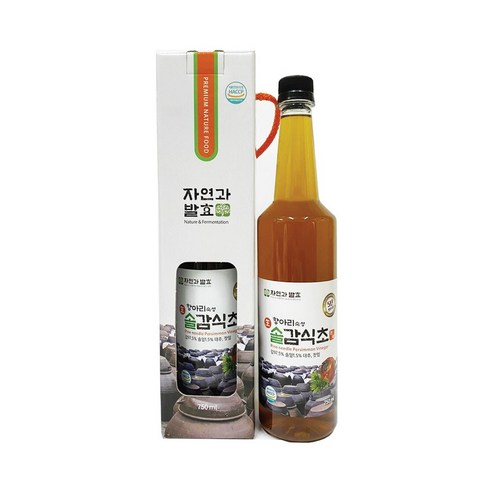 (경남관광기념품점 김해시) 항아리 숙성 5년 솔감식초 (750ml), 750ml, 1개
