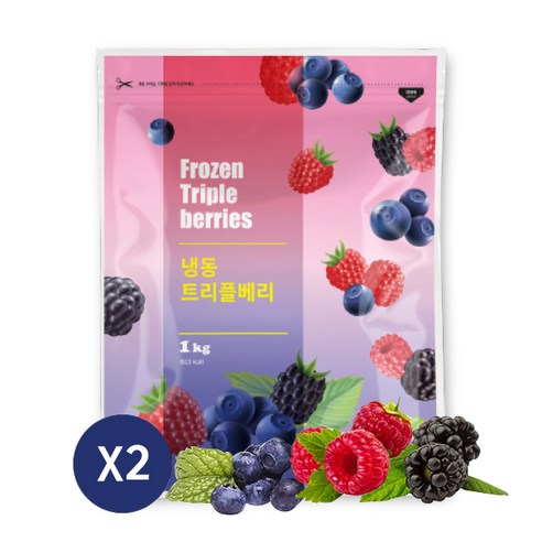 맥그로우앤마리 냉동 트리플베리, 1개, 2kg