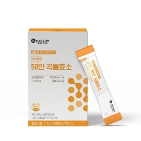 맥널티바이오 든든 50만 곡물효소 2g x 30포