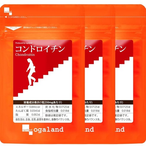 오가랜드 ogaland 콘드로이틴 30알 / 약 1개월분 보행 무릎관절 발 에이징 케어 비타민 B1 B6 B12 보행 보조제 보충제 경로의 날 선물 경로의 날 선물