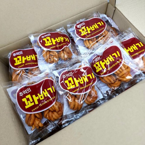 추억의 꽈배기 75g-30봉(1박스) 에코푸드 꽈배기과자, 75g, 30개