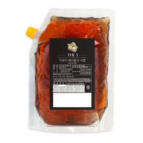 더와이 헤이즐넛시럽 (리필용), 1개, 1000ml