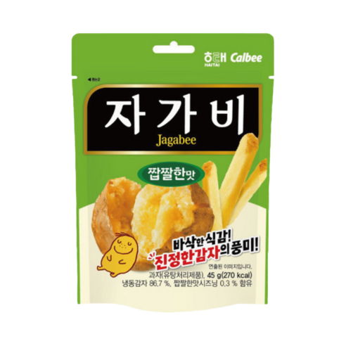 해태제과 자가비 짭짤한맛 스낵 파우치