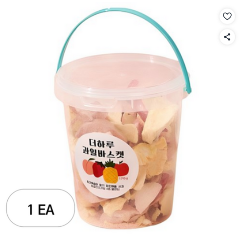 THEHARU 과일바스켓 동결건조과일칩 4종 블랜딩