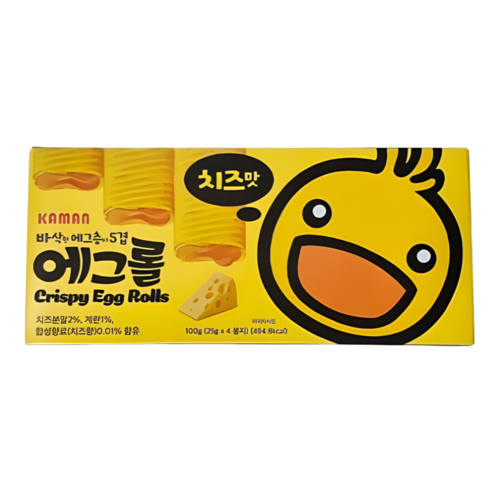 카만 크리스피 에그롤 치즈맛 100g 상해 필수 기념품 쿠키 수입 과자 스낵
