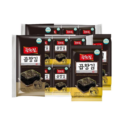 [광천김] 곱창 도시락김 5gx128봉 한박스