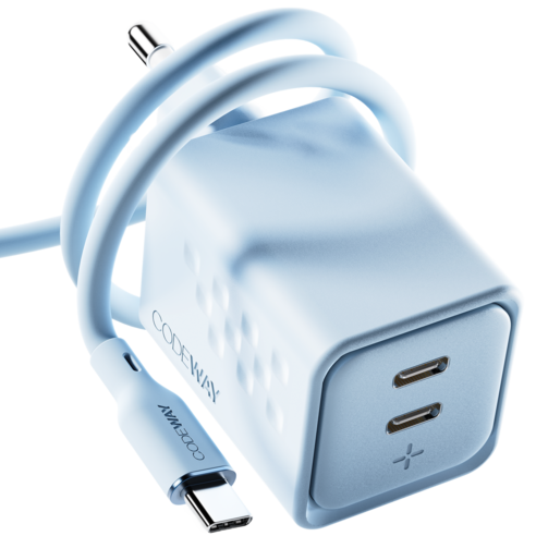 코드웨이 50W 초 고속 충전기 + 100W C to C 타입 초고속 충전 케이블 2M