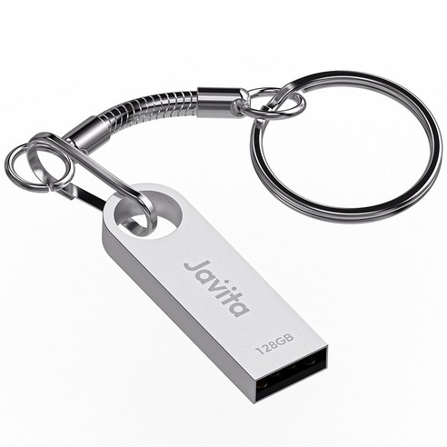 자비타 USB 메모리 카드 실버, 1개, 128GB