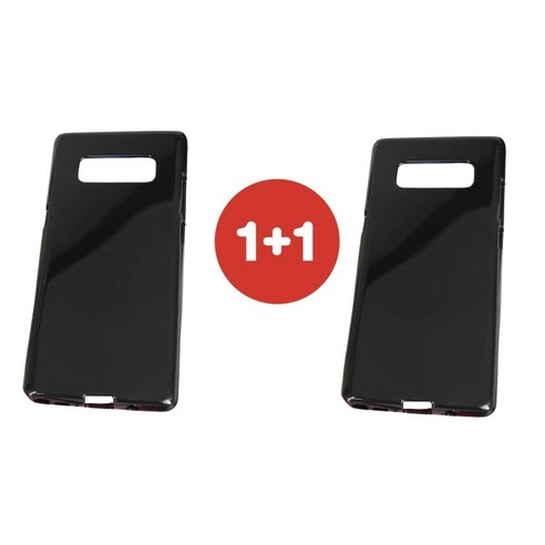 갤럭시 S24울트라 케이스 SM-S928N 원플러스원 (블랙 유광 고광택) TPU 실리콘 슬림 젤리