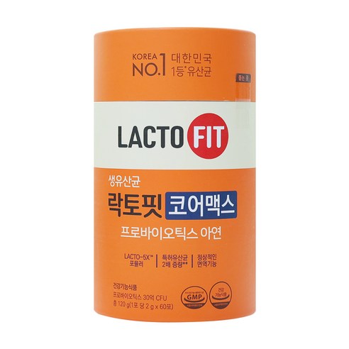 락토핏 종근당건강 생유산균 코어맥스, 120g, 1개