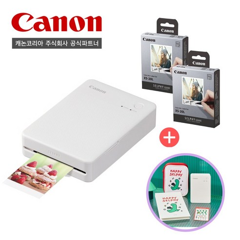 [캐논공식파트너] 캐논 포토프린터 SELPHY QX20/전용인화지(40매)/조구만패키지
