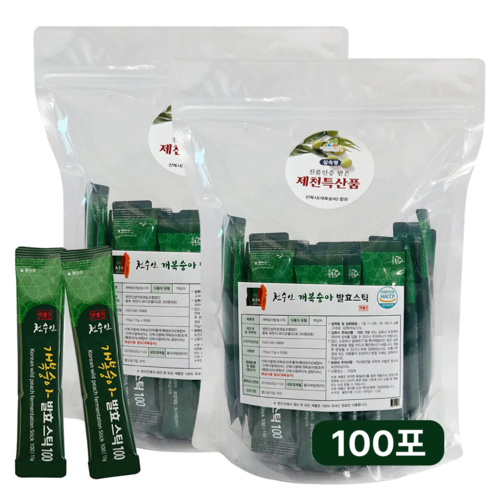 개복숭아 발효 스틱, 100개, 15g