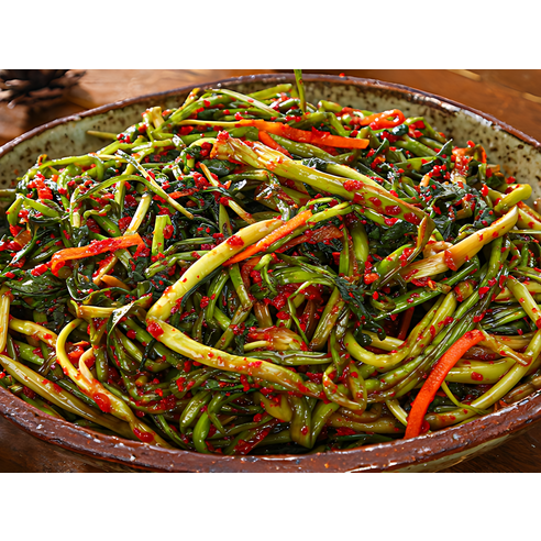 제철밥상 아삭한 식감과 짙은향 미나리 김치 1kg, 향긋한 향 별미 미나리김치 전라도양념