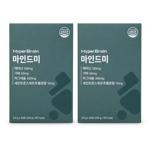 하이퍼브레인 마인드미 테아닌 가바 마그네슘 비타민B군 1개월분, 30정, 1박스