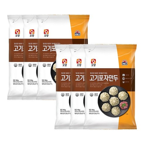 사조오양 고기포자만두 180g 묶음 6개