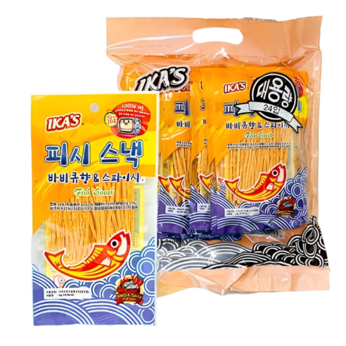 피시스낵 바베큐&스파이시 맛 24입
