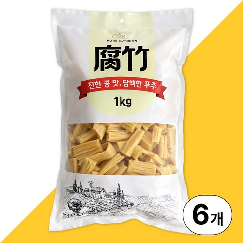 루이채 자른 푸주 대용량 건푸주, 6개, 1kg