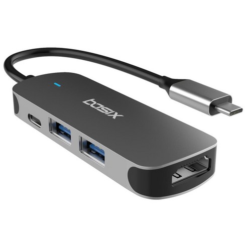 베이식스 USB3.1 C타입 멀티허브 4in1 HDMI 스마트폰 미러링 맥북 덱스 BX4H