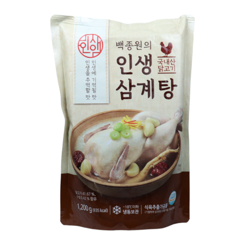 백종원 인생삼계탕 / 1200g x 4팩