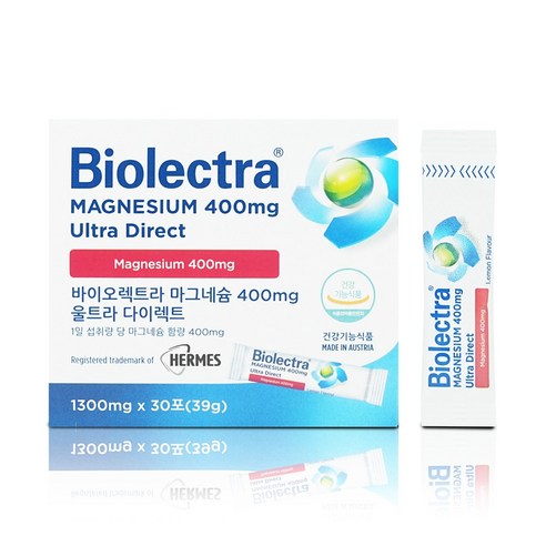 바이오렉트라 마그네슘 400 울트라 다이렉트 1300mg x 30포