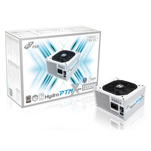 FSP HYDRO PTM X PRO 1200W PLATINUM 화이트 ATX 3.0(12V-2x6)