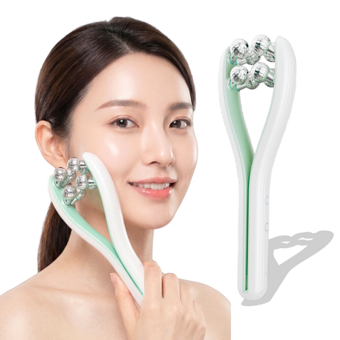 GURAN EMS 페이스롤러 디바이스 마사지기 고주파 브이라인 얼굴 마사지기