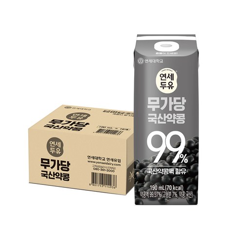 연세두유 무가당 국산약콩 99%