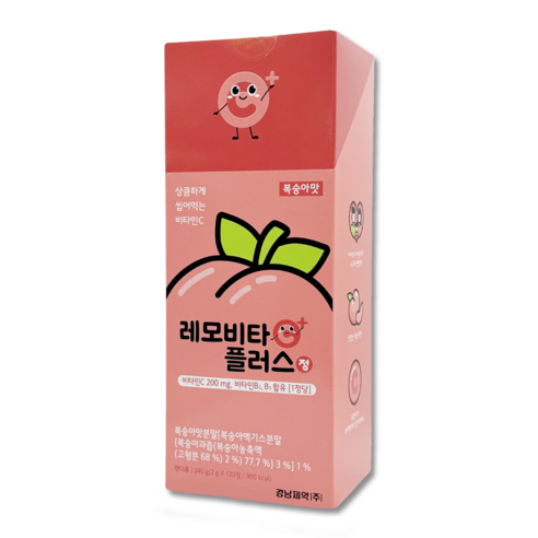 레모비타플러스정 복숭아맛 240g, 1개, 120정