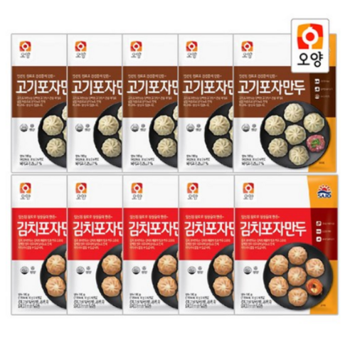 사조오양 포자만두 180gx10봉(고기5봉+김치5봉)