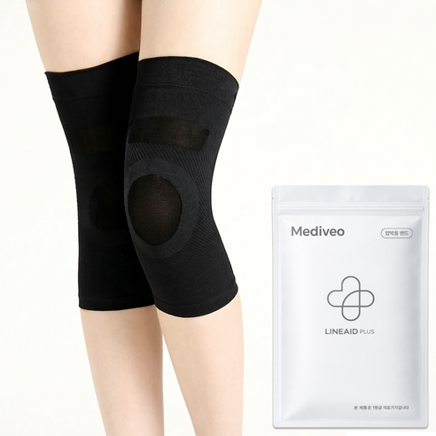 메디비오 의료용 무릎보호대 슬개골 무릎 압박 밴드 아대, 1세트