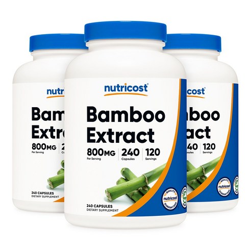 뉴트리코스트 뱀부 대나무 추출물 800mg 캡슐 Nutricost Bamboo Extract