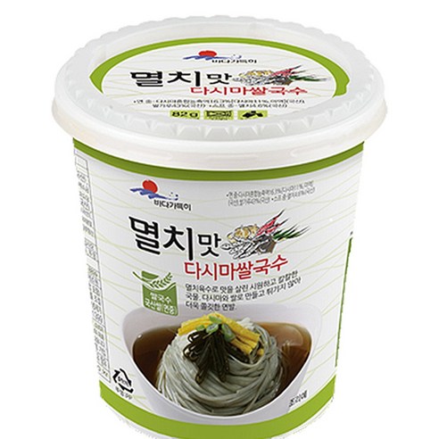 완도바다가득히 완도삼촌컵라면 해조쌀국수 멸치맛다시마쌀국수