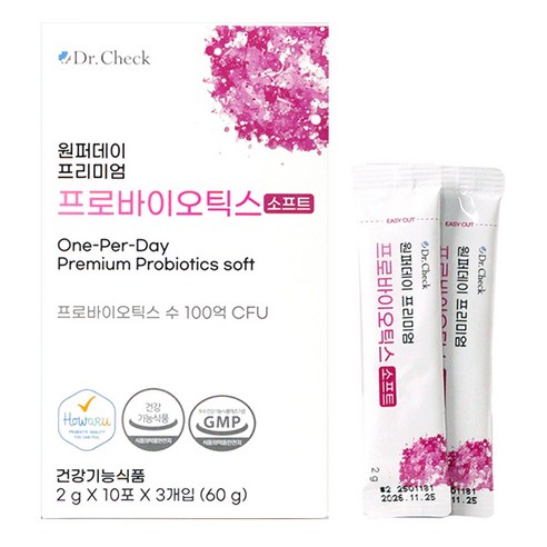 닥터체크 원퍼데이 프리미엄 프로바이오틱스 소프트, 30개, 2g