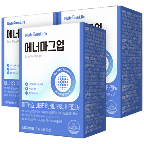 [무료배송/오늘출발] 뉴트리원라이프 에너마그업, 에너지 마그네슘 신경 근육 기능 케어
