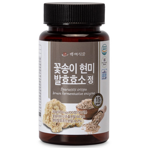 백세식품 꽃송이버섯 현미발효효소 베타글루칸 HACCP인증, 50g, 1개