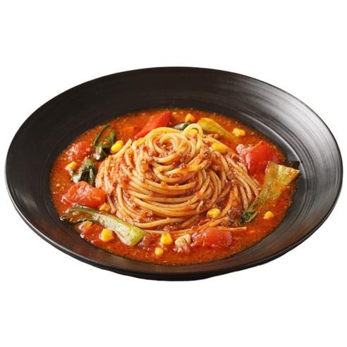 푸딩프렙 토마토 해장파스타 330g 밀키트 얼큰하게 속 풀리는 안주형 스파게티, 1개, 330g