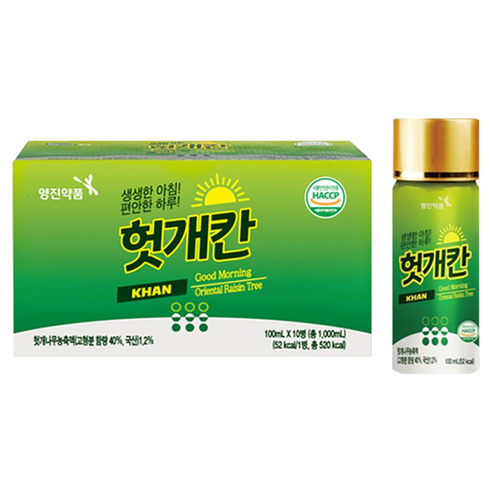 영진약품 헛개칸 100ml 10개  간건강 회식