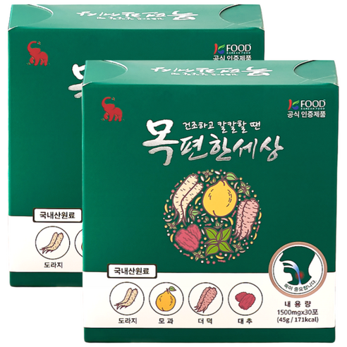 목편한세상 30포, 1.5g, 60개