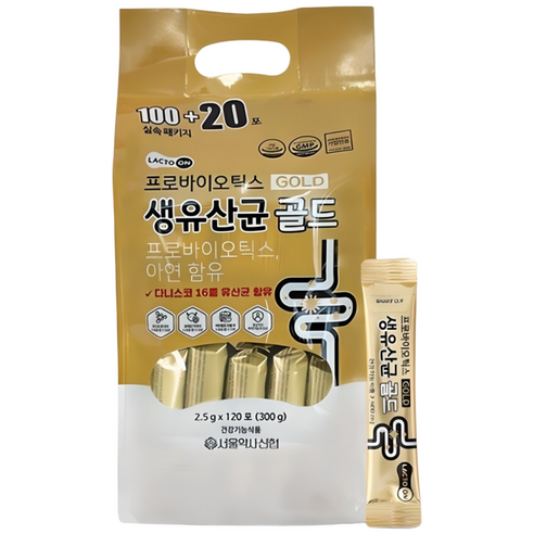 서울약사신협 프로바이오틱스 생유산균 골드 2.5g 120포 (리필팩)