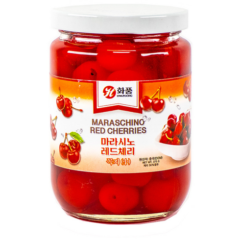화풍 마라시노 레드체리(꼭지있음) 375g 체리
