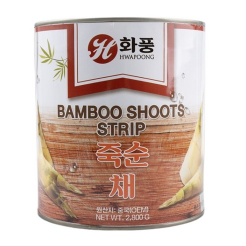 죽순 채 2.8KG 화풍 대용량 짬뽕 통조림 캔, 6개, 2.8kg