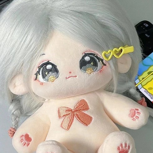 무속성 솜인형 아이돌 인형 여자 20cm 모헤어, 1개