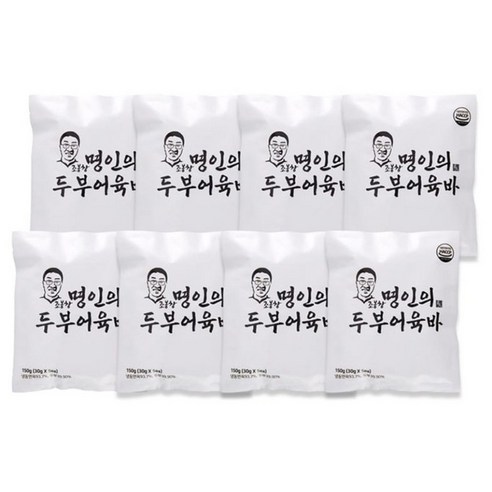 조봉창명인 수제두부 어육바 어묵바 글루텐프리, 8개, 30g