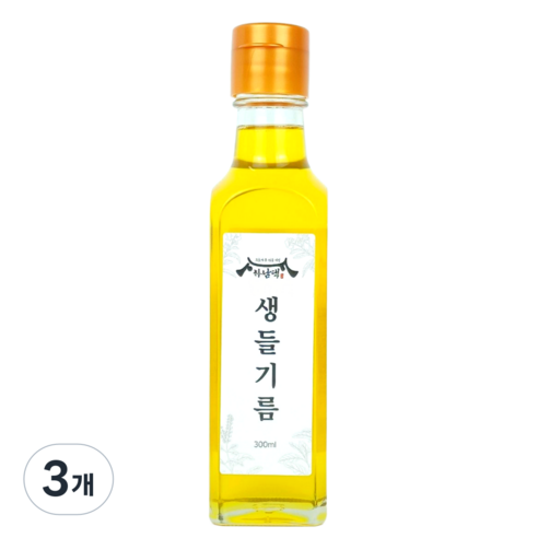 하남댁 건강지키미 저온압착 생들기름, 3개, 300ml
