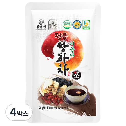 참유원 기운나 정읍 쌍화차 2배 찐한 수제 국산원료 -, 100ml, 10개입, 4박스