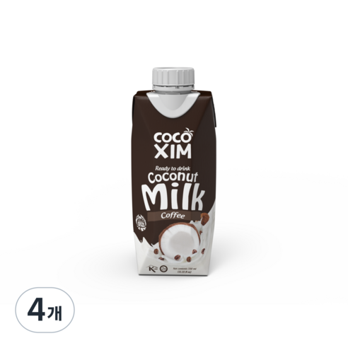 [공식수입사] 코코씸 코코넛밀크 커피맛, 330ml, 4개