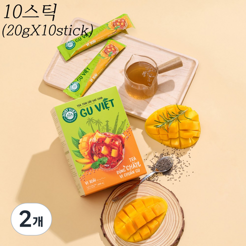 저스트비엣 치아씨드 과일차 망고맛 / 정식수입 / 아이스티 / 국내배송