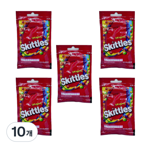 스키틀즈 오리지널 프룻츠향, 45g, 45g, 10개