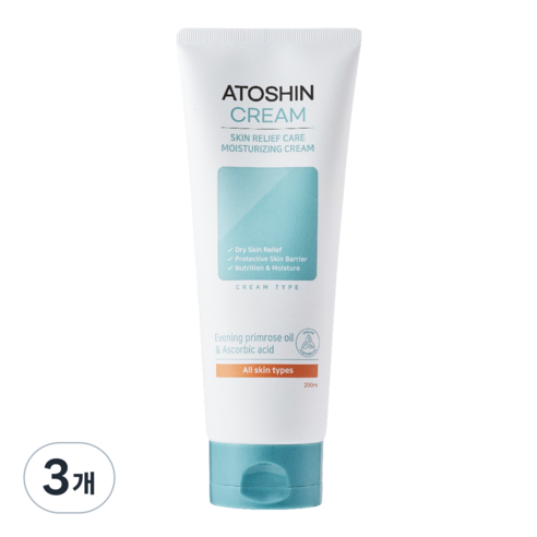 마일드앤 아토신 크림 데일리케어 피부 진정 보습 아토 크림, 3개, 200ml
