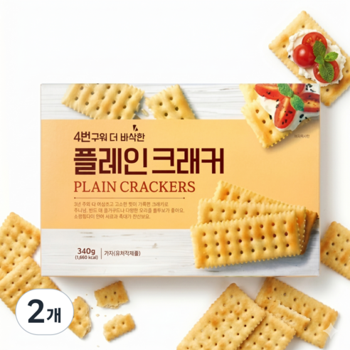 코렌트 푸지안 4번구워 더 바삭한 플레인 크래커